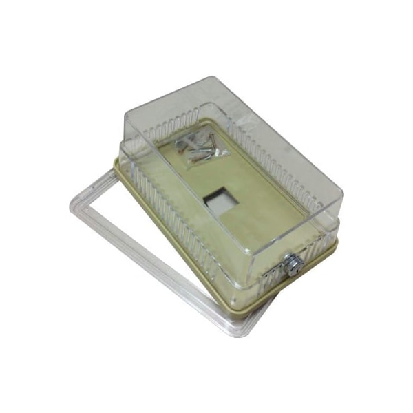 International Refrigeration Products PSG Thermostat Guard Metal Hinged: 6.25"Hx4.75"Wx3"D BTG54VL - main